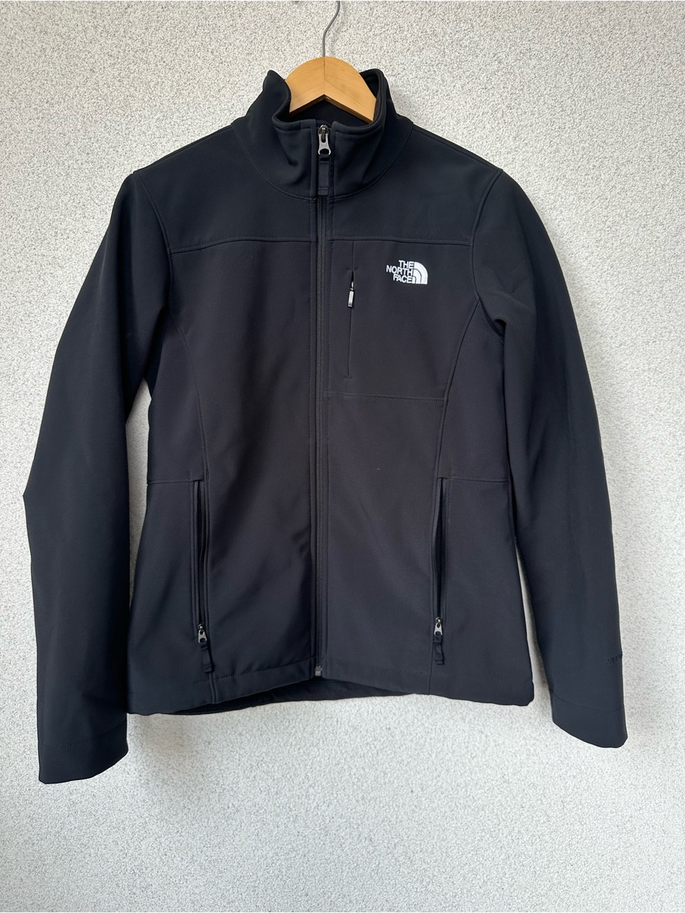 The North Face WindWall Apex Bionic Soft Shell Jacket, Small, Black Fleece Lined